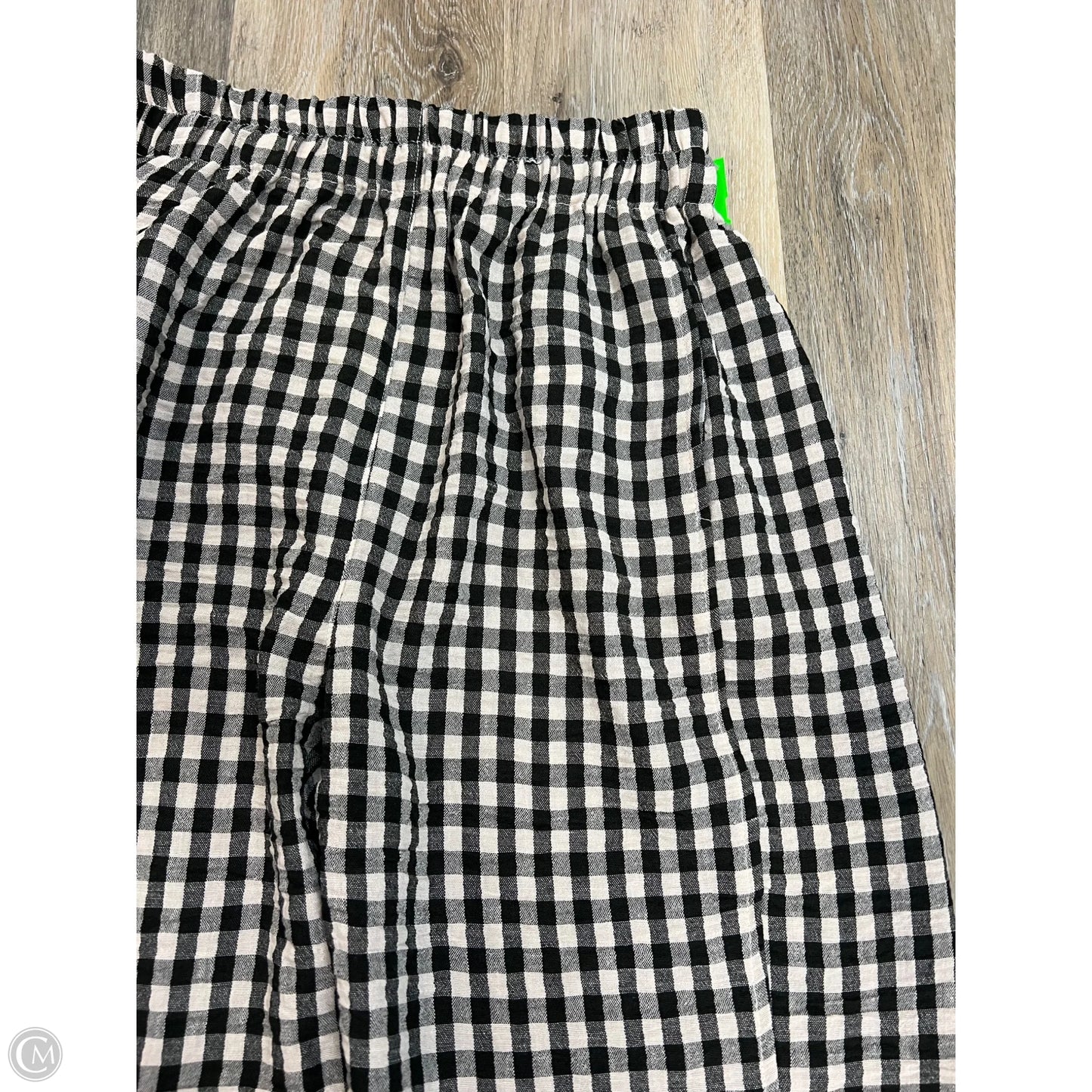Pants Wide Leg By Miou Muse In Checkered Pattern, Size: M