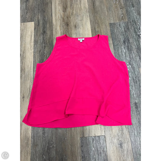 Top Sleeveless By MoCo In Pink, Size: 2x