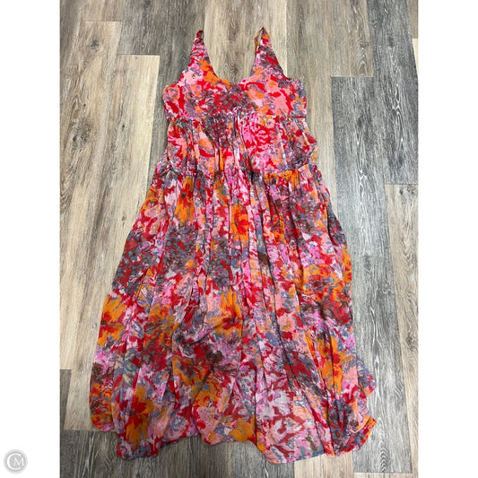 Dress Casual Maxi By Free People In Multi-colored, Size: L