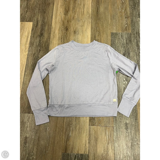 Athletic Top Long Sleeve Crewneck By Vuori In Purple, Size: S