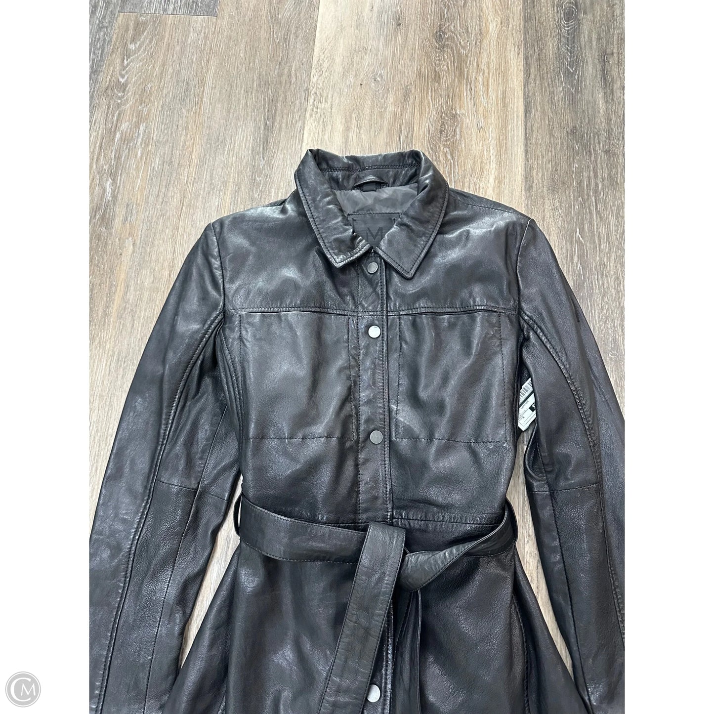 Jacket Leather By Mauritius In Black, Size: 6
