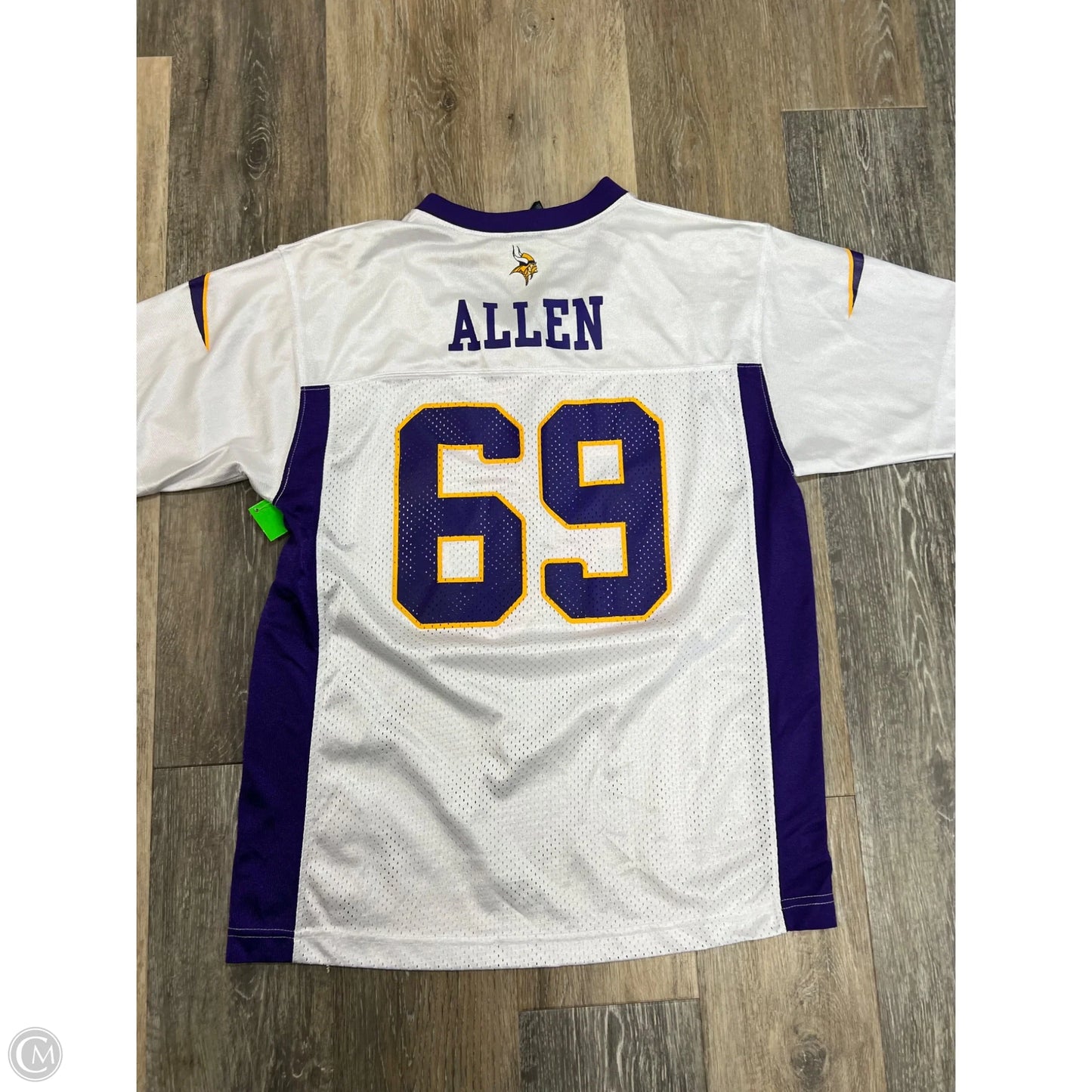 Athletic Top Short Sleeve By Nfl In White, Size: S (Youth XL)