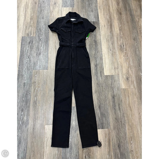 Jumpsuit By Good American In Black Denim, Size: Xs