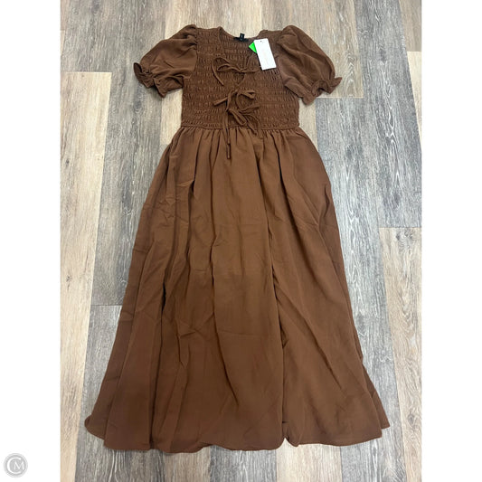Dress Casual Maxi By By The River In Brown, Size: M