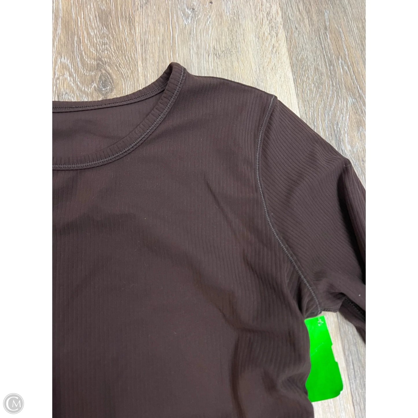 Athletic Top Long Sleeve Crewneck By Lululemon In Brown, Size: 6