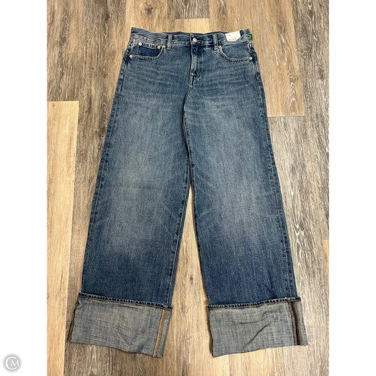 Jeans Wide Leg By J. Crew In Blue Denim, Size: 4/27