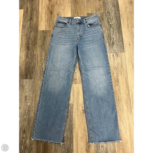 -Jeans Straight By Abercrombie And Fitch In Blue Denim, Size: 6/28