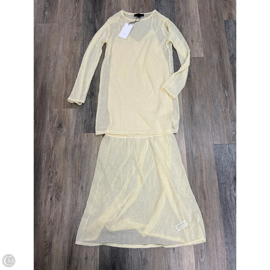 Dress Casual Maxi By Zara In Yellow, Size: L