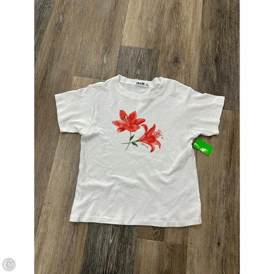 Top Short Sleeve By The Hang Loose Hut In White, Size: M