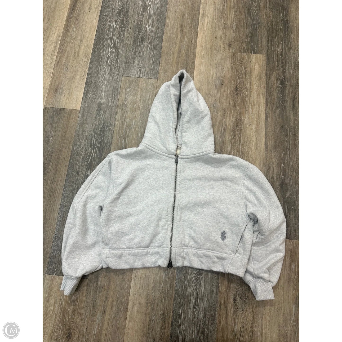 Sweatshirt Hoodie By Free People In Grey, Size: Xs