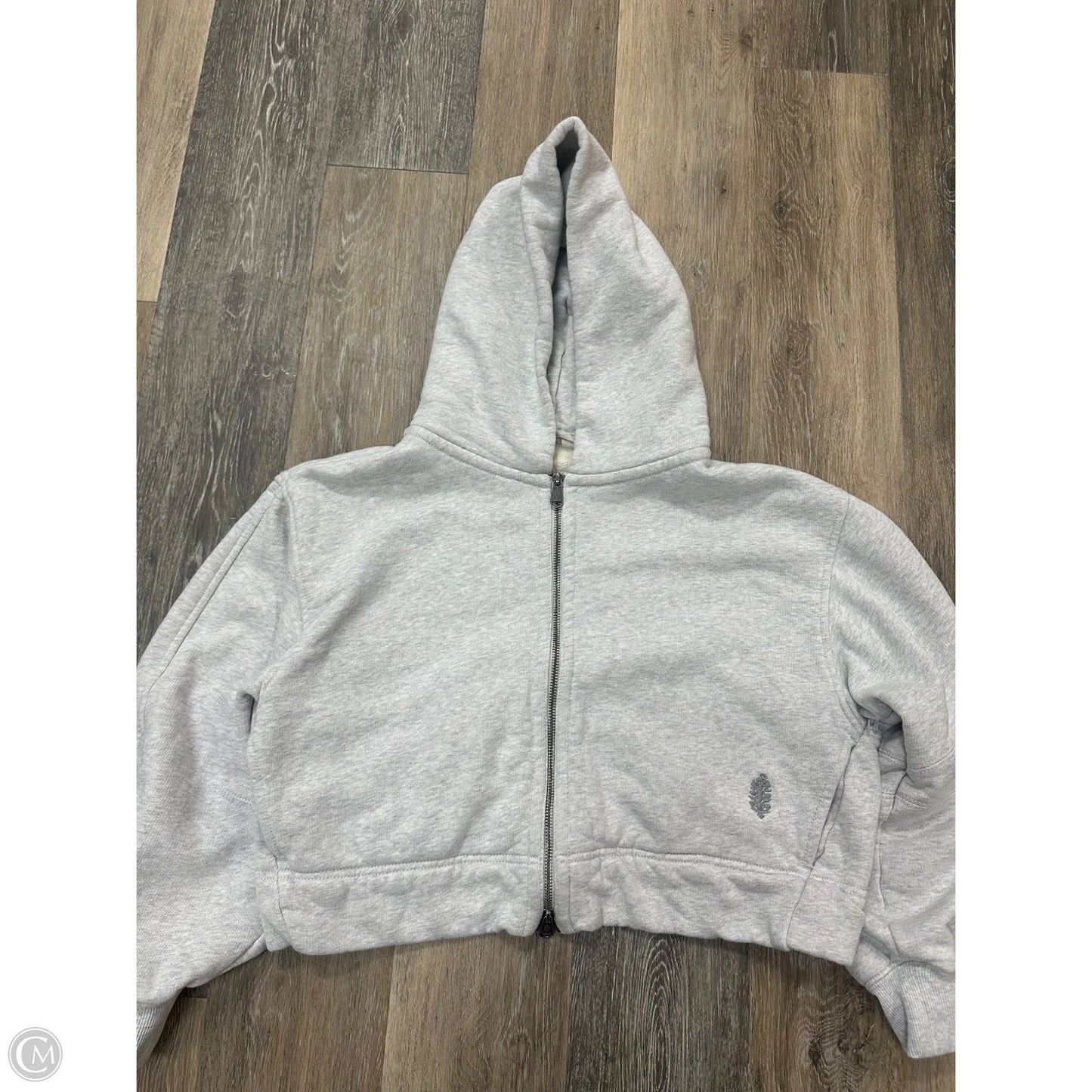 Sweatshirt Hoodie By Free People In Grey, Size: Xs