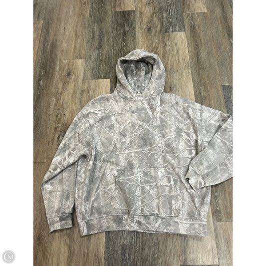 Athletic Sweatshirt Hoodie By Abercrombie And Fitch In Camouflage Print, Size: Xl