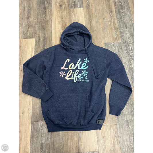Sweatshirt Hoodie By Unsalted Coast In Blue, Size: L