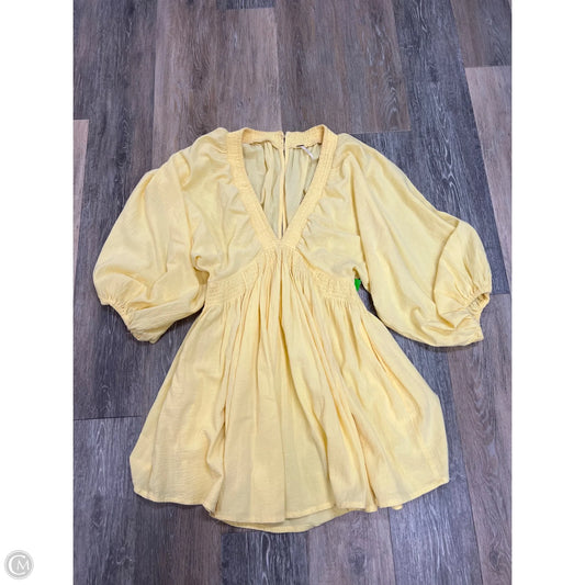 Dress Casual Short By Free People In Yellow, Size: M