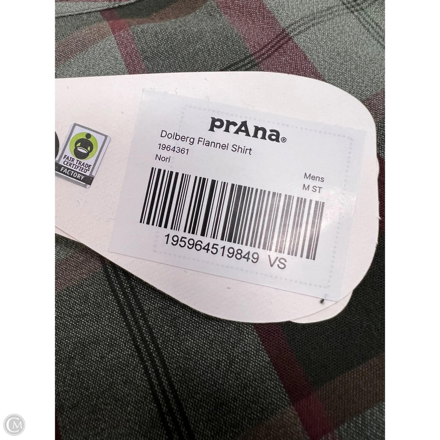 Blouse Long Sleeve By Prana In Plaid Pattern, Size: M (men’s)