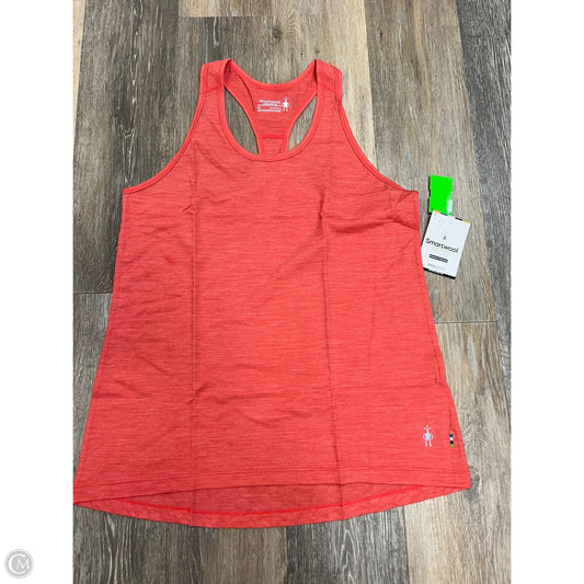 Athletic Tank Top By Smartwool In Coral, Size: M