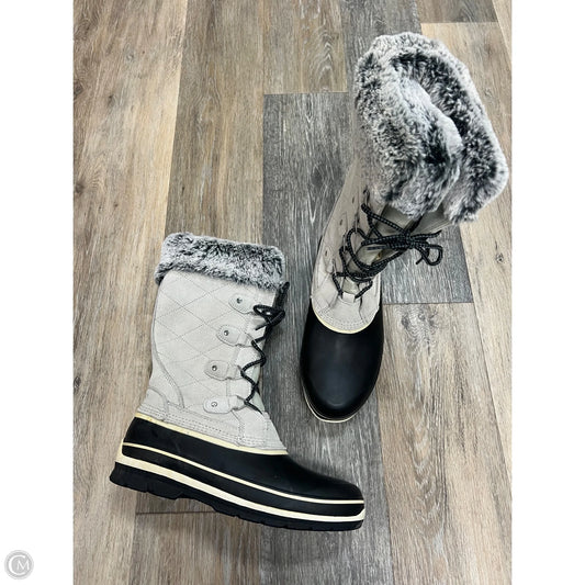 Boots Snow By Khombu In Cream, Size: 9