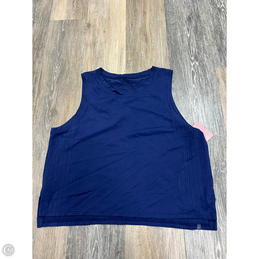 Athletic Tank Top By Lululemon In Navy, Size: 8