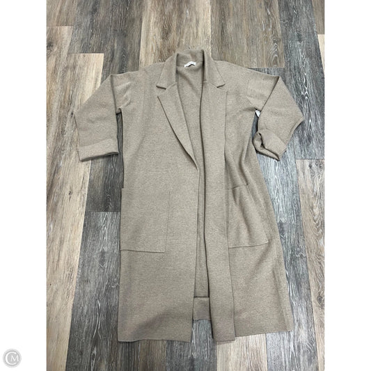 Sweater Cardigan Jacket By J. Crew In Taupe, Size: S