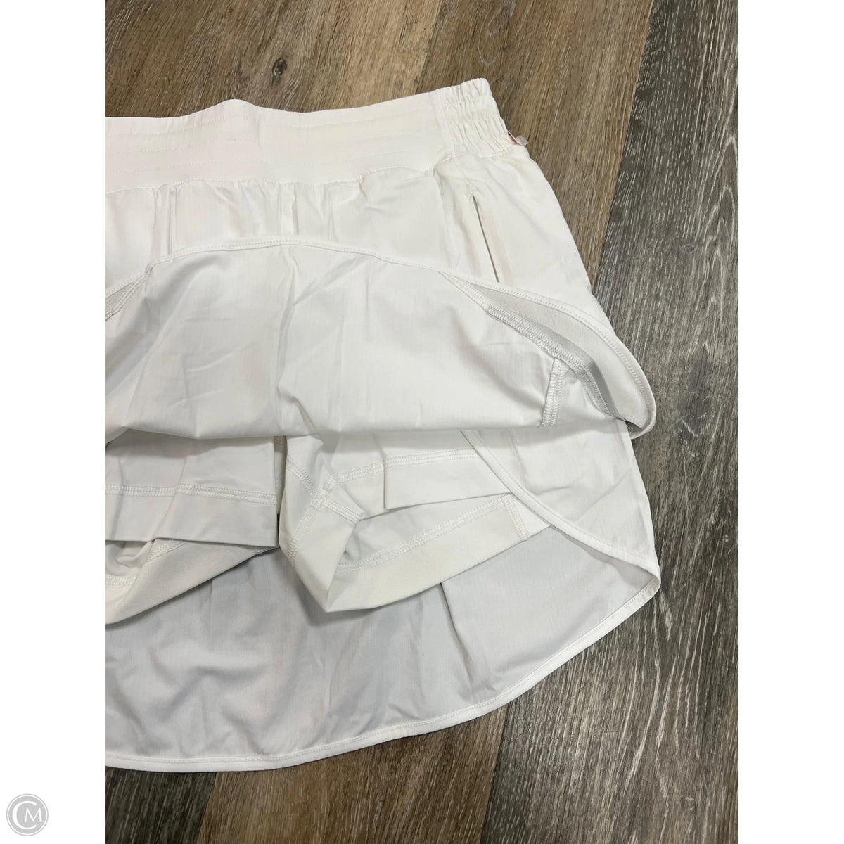 Athletic Skort By Lululemon In White, Size: 6