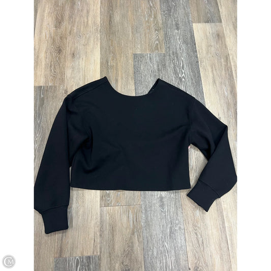 Athletic Top Long Sleeve Crewneck By Lululemon In Black, Size: 4