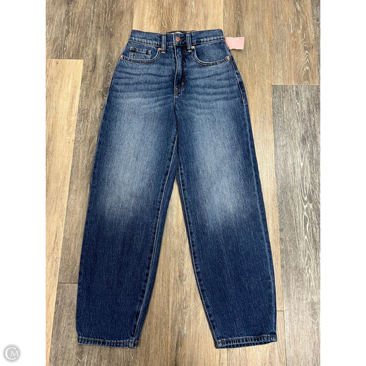 Jeans Straight By Evereve In Blue Denim, Size: 0/24