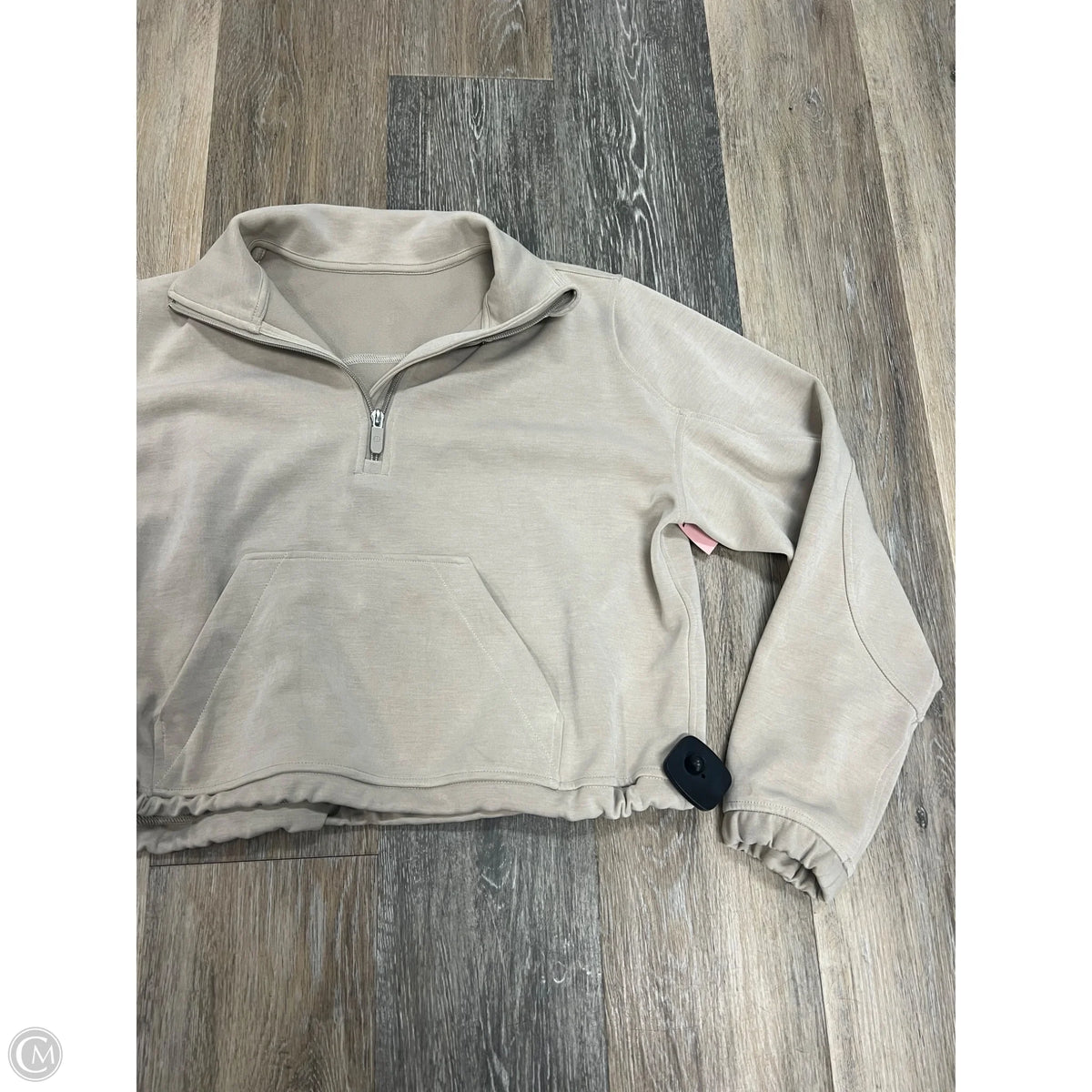 -Athletic Jacket By Lululemon In Tan, Size: 4