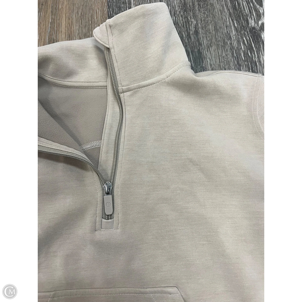 -Athletic Jacket By Lululemon In Tan, Size: 4