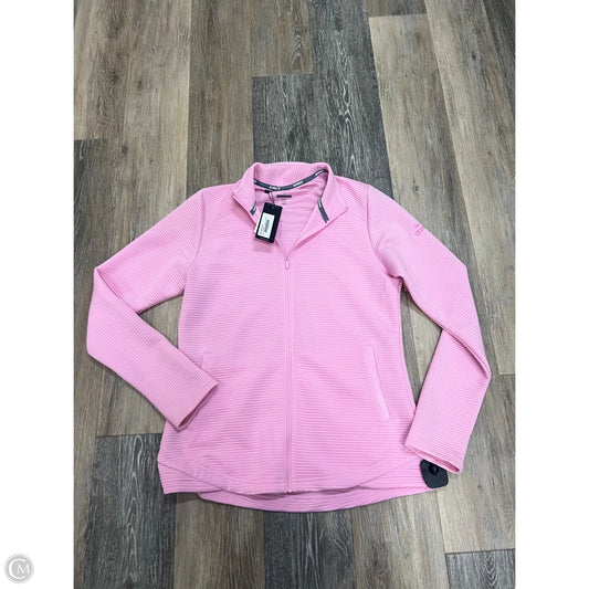Athletic Sweatshirt Collar By Adidas In Pink, Size: M