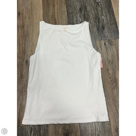 Top Sleeveless By Wishlist In White, Size: S