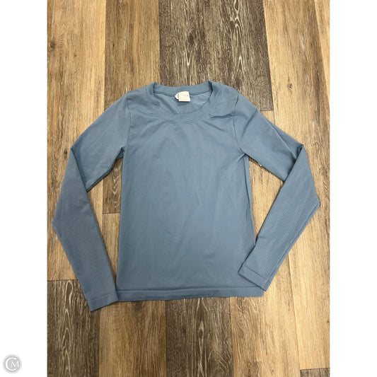 Athletic Top Long Sleeve Crewneck By Athleta In Blue, Size: S