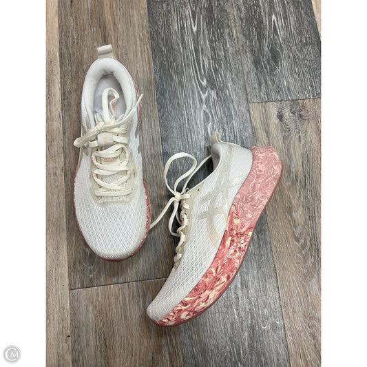 Shoes Athletic By Asics In Pink & White, Size: 9