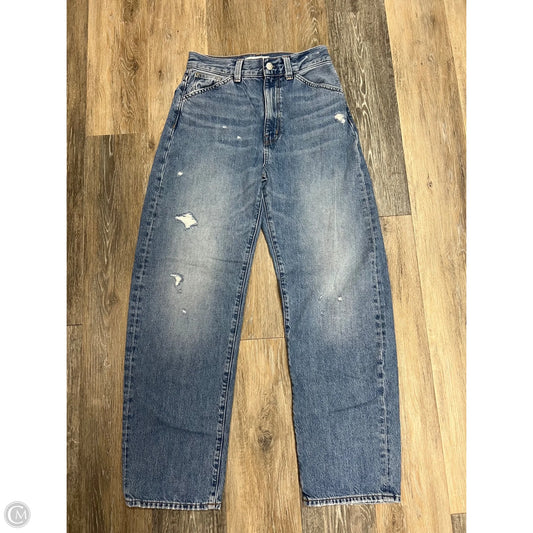 Jeans Straight By Madewell In Blue Denim, Size: 2