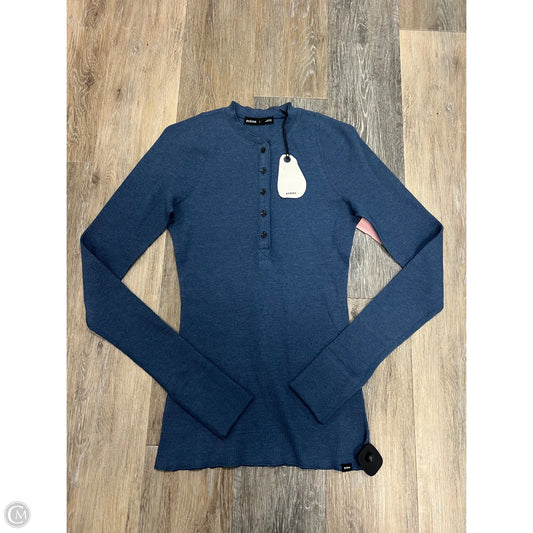 Top Long Sleeve By Prana In Blue, Size: S