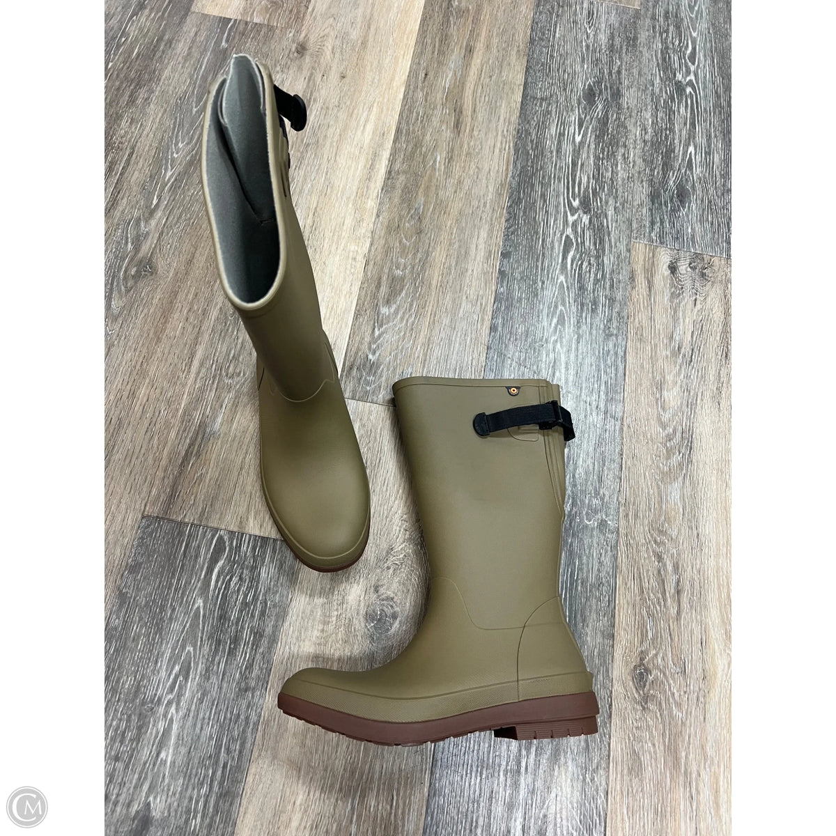 Boots Rain By Bogs In Green, Size: 7