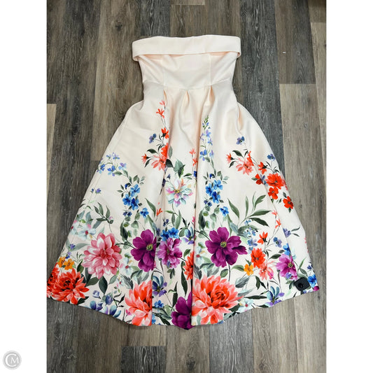 Dress Party Long By Club L In Floral Print, Size: 8