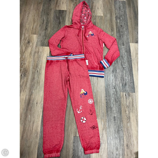 Lounge Set Pants By Disney In Red, Size: M