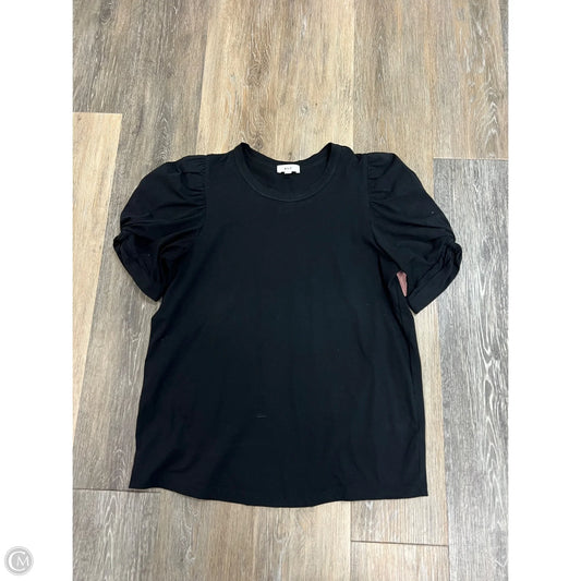 Blouse Short Sleeve By Alc In Black, Size: M