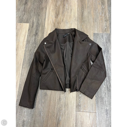 Jacket Moto By Vici In Brown, Size: Xs