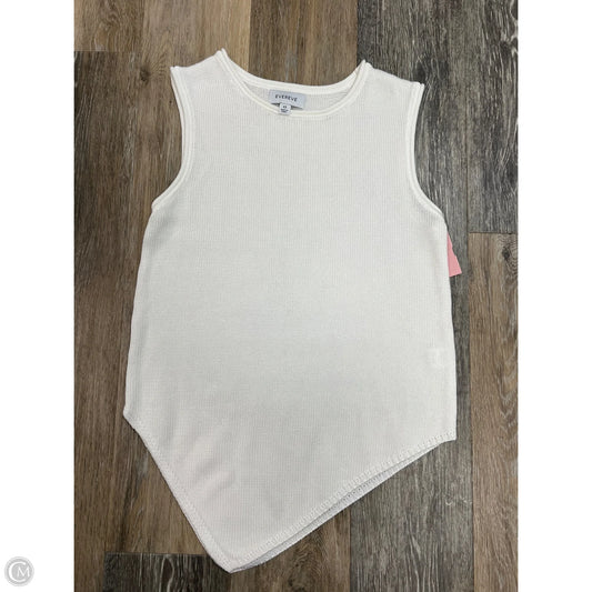 Top Sleeveless By Evereve In White, Size: Xs