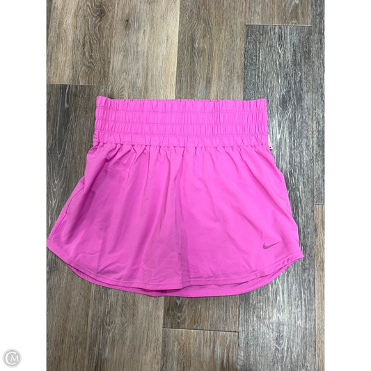 Athletic Skort By Nike Apparel In Pink, Size: M