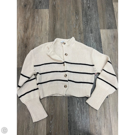 Sweater Cardigan By 7diamonds In Striped Pattern, Size: S