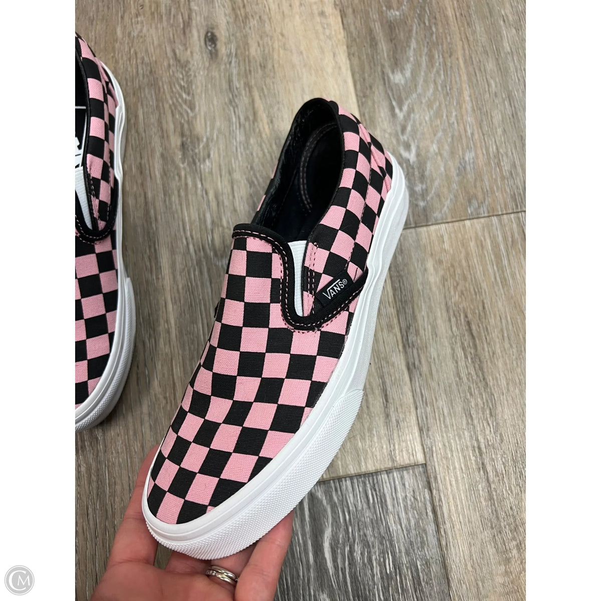 Shoes Flats By Vans In Checkered Pattern, Size: 6