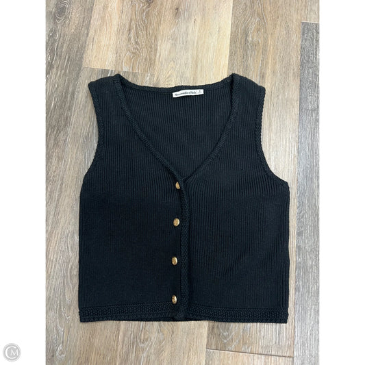 Vest Sweater By Abercrombie And Fitch In Black, Size: S