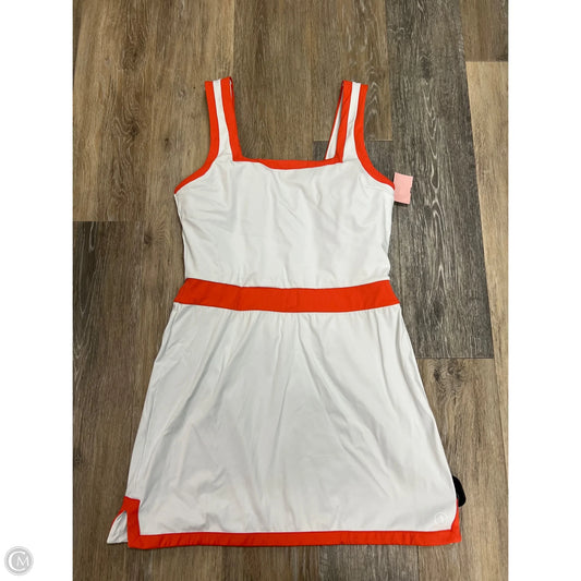 Athletic Dress By Addison Bay x Nuuly In Orange & White, Size: M