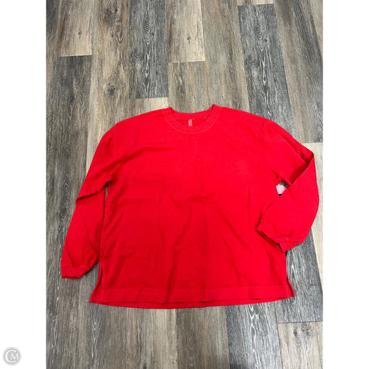 Top Long Sleeve By Free People In Red, Size: M