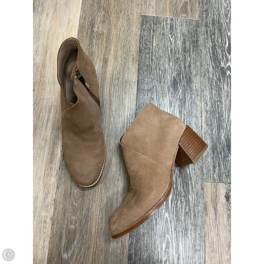 Boots Ankle Heels By Eileen Fisher In Brown, Size: 7.5