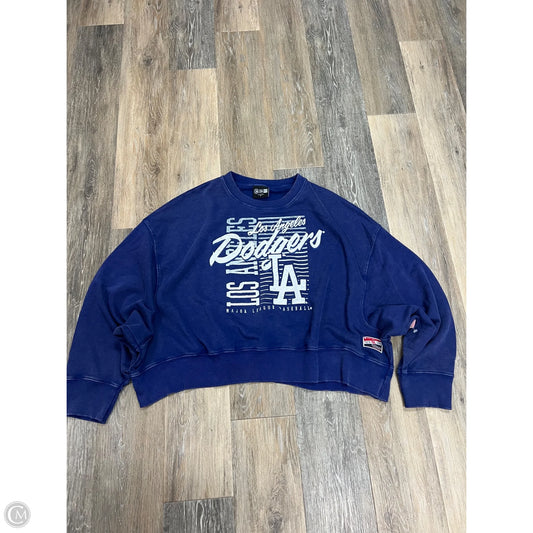 Athletic Sweatshirt Crewneck By New Era In Blue, Size: Xl