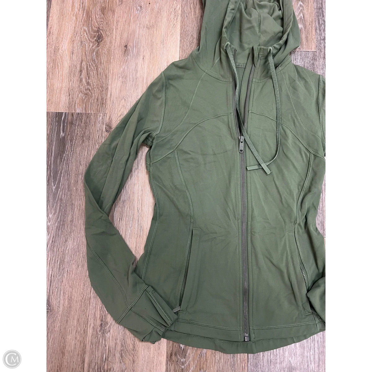 Athletic Jacket By Lululemon In Green, Size: 6