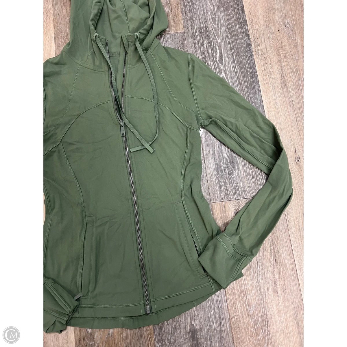 Athletic Jacket By Lululemon In Green, Size: 6